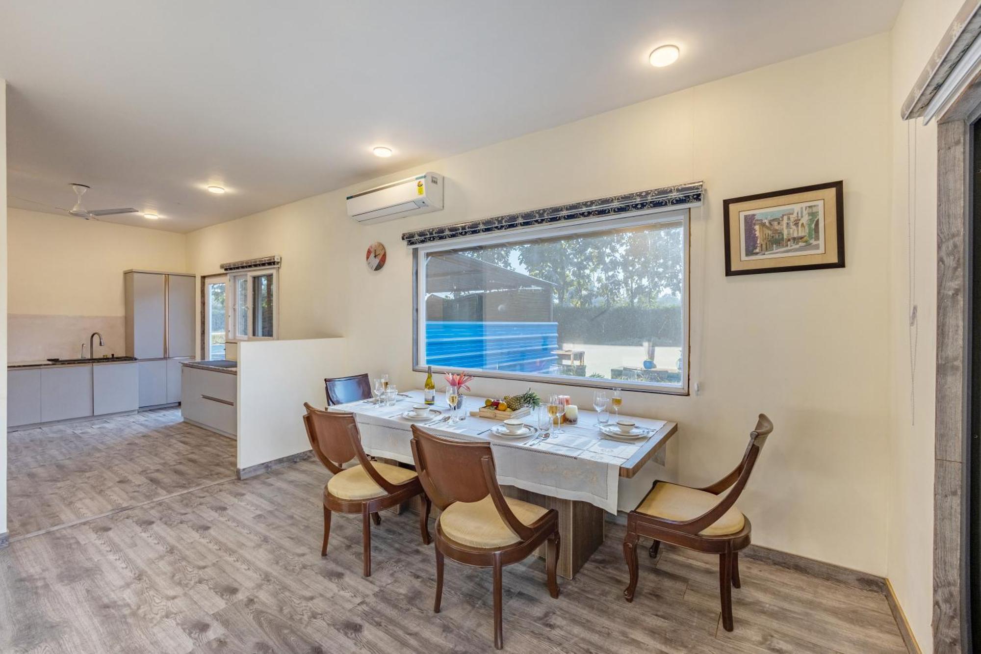 Elivaas Hidden Oasis 4Bhk With Pool, Mud House & Container House Villa Dhauj Exterior photo
