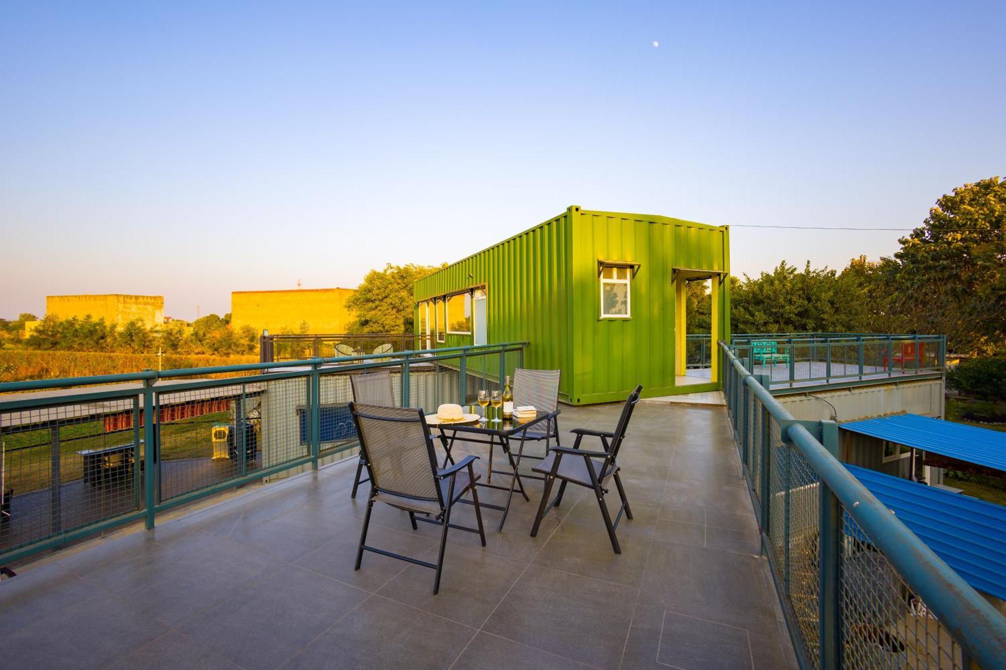 Elivaas Hidden Oasis 4Bhk With Pool, Mud House & Container House Villa Dhauj Exterior photo