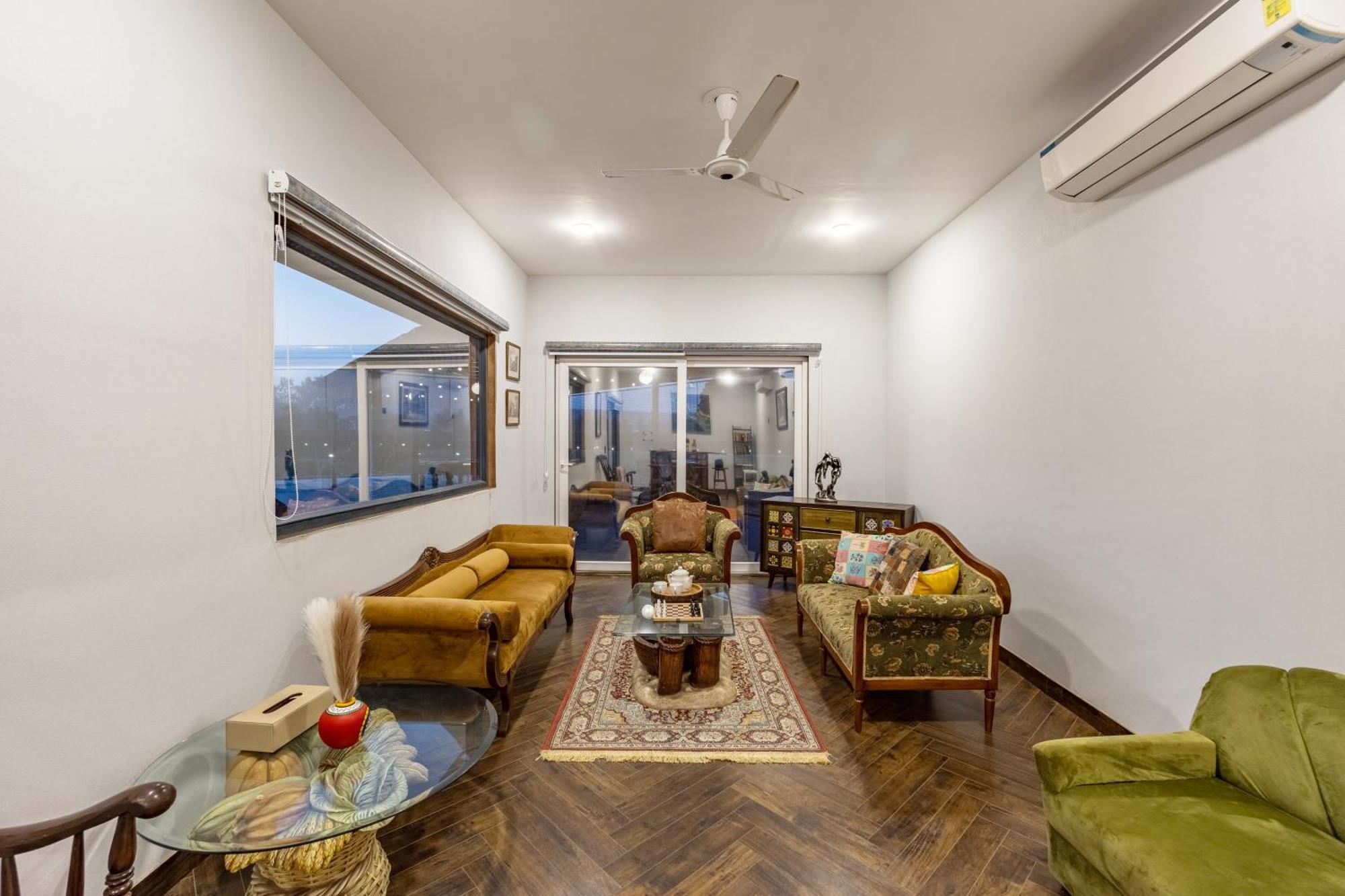 Elivaas Hidden Oasis 4Bhk With Pool, Mud House & Container House Villa Dhauj Exterior photo
