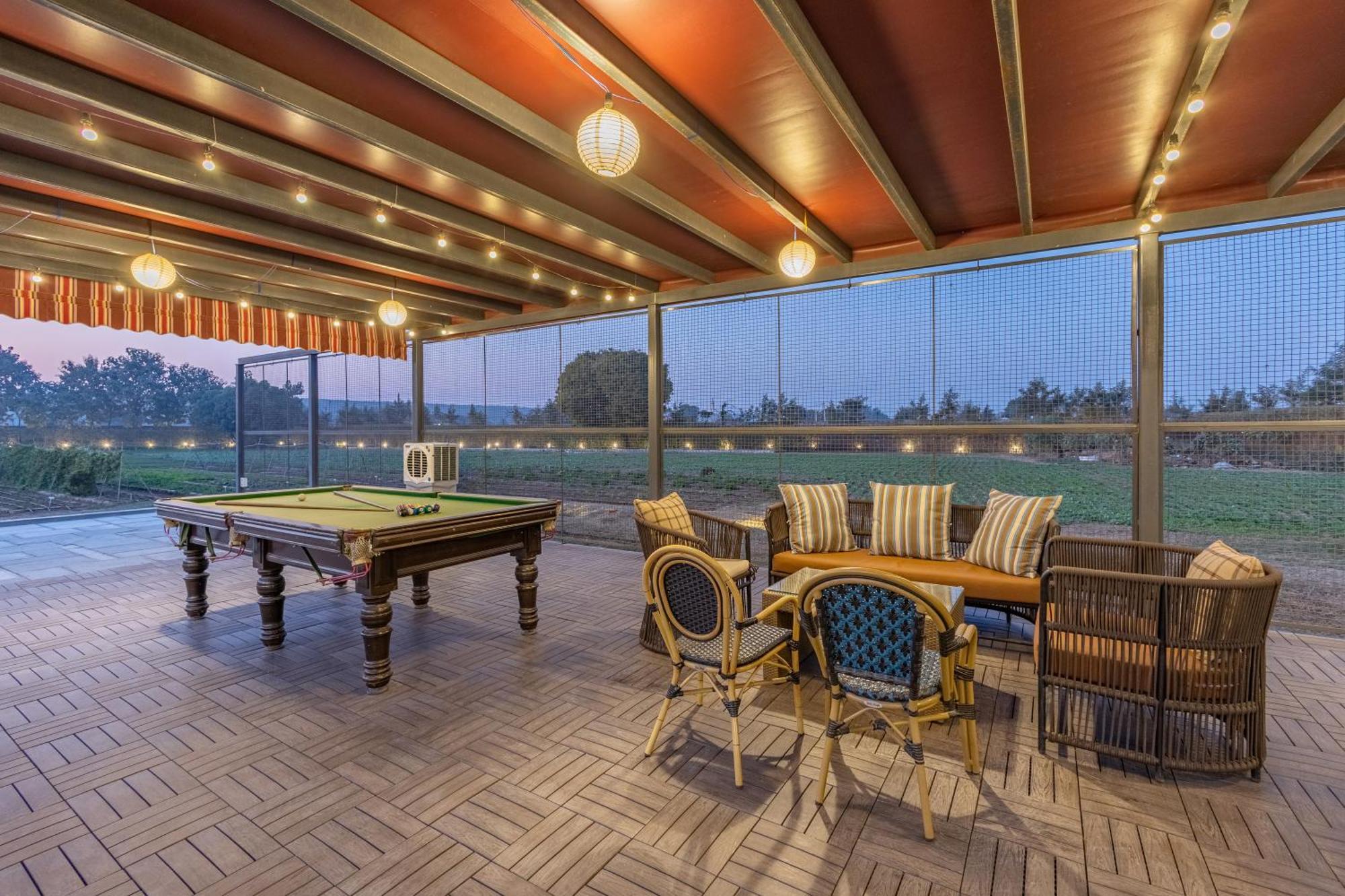 Elivaas Hidden Oasis 4Bhk With Pool, Mud House & Container House Villa Dhauj Exterior photo